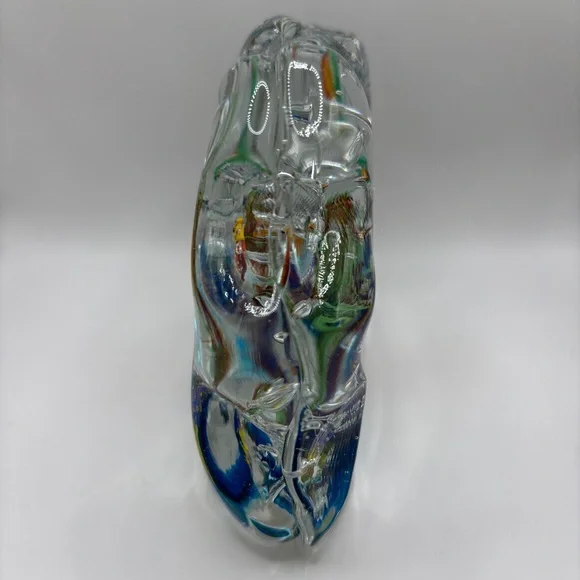 Murano Glass Multi Color Paperweight Fish Aquarium - Picture 7 of 12